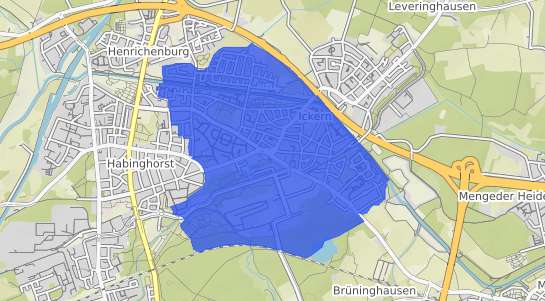 Bodenrichtwertkarte Castrop Rauxel Ickern